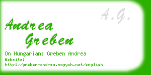 andrea greben business card